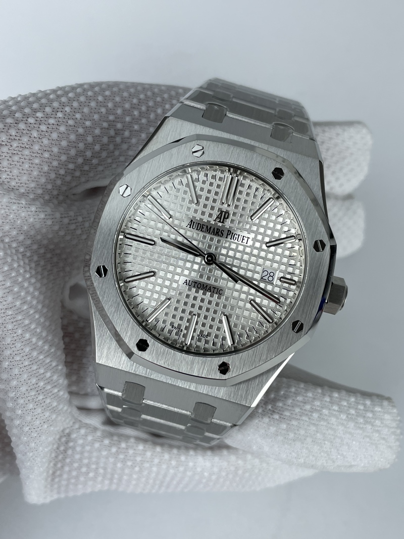 (준비완료/특급배송)NO.2371/ZF공장 오데마피게 로얄오크 15400 화이트다이얼 브슬