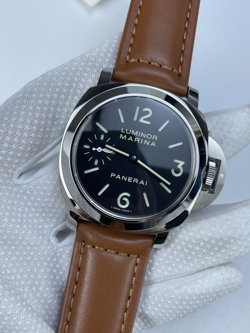 (준비완료/특급배송 )NO.2552/HW공장 파네라이 루미노르 마리나 PAM111 스틸 가죽스트랩