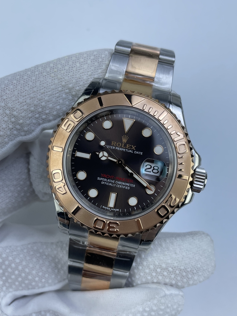 (준비완료/특급배송 할인판매)NO.3063/VS공장 요트마스터 초코 콤비 3135풀카피 클론무브