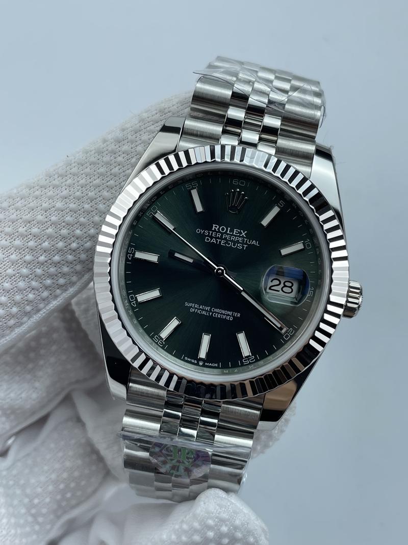 (준비완료/특급배송)NO.3476/롤렉스 데이저스트 41 민트그린 바 인덱스 126334 QP공장