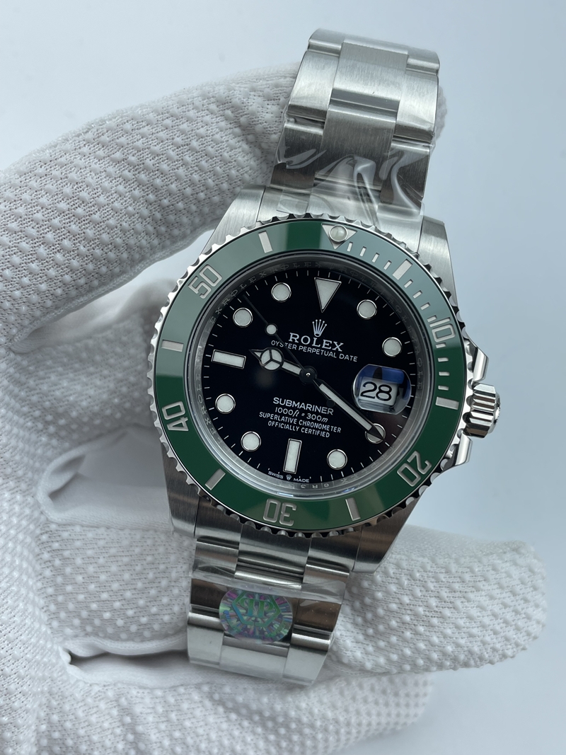 (준비완료/특급배송)NO.3480/QP공장 롤렉스 서브마리너 신형 41mm 블랙다이얼 그린세라믹 인서트 최신형 스타벅스