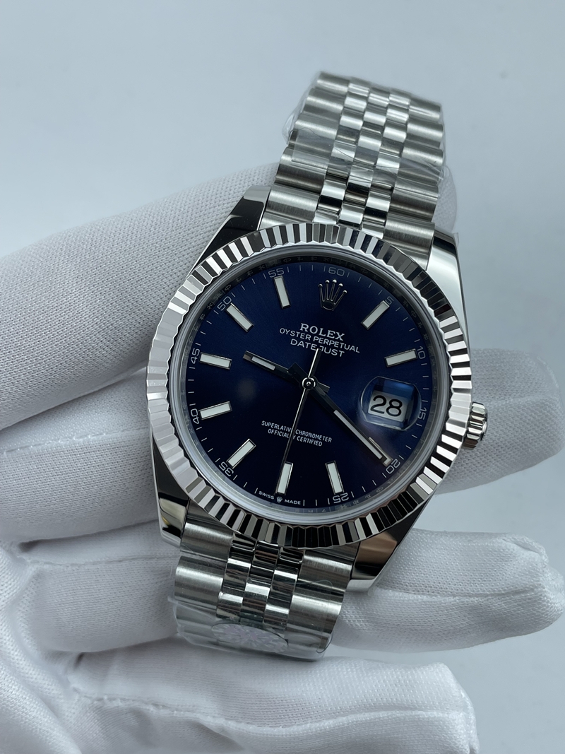 (준비완료/특급배송)NO.3584/롤렉스 데이저스트 41 블루 바 인덱스 126334 QP공장